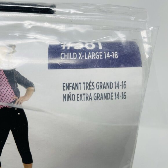 Greaser Girl Retro 50's Sock Hop Dress Up Youth Halloween Costume XL 14/16 464 - Picture 6 of 7